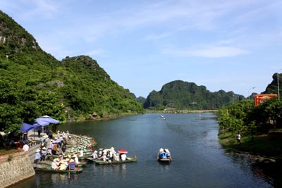 Một góc Khu du lịch Tràng An (Ninh Bình).